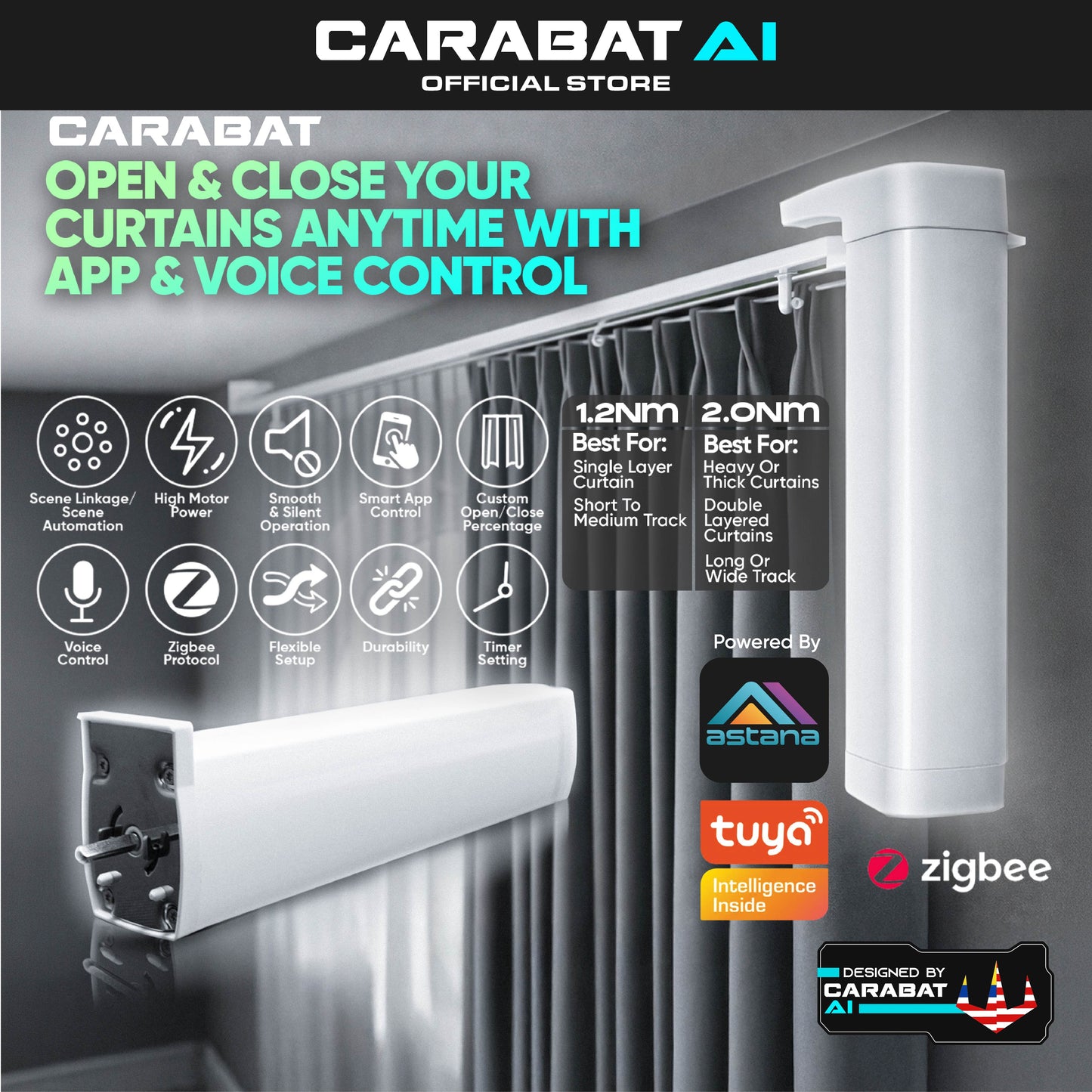Smart Curtain Automation - Merdeka Bonanza Deals